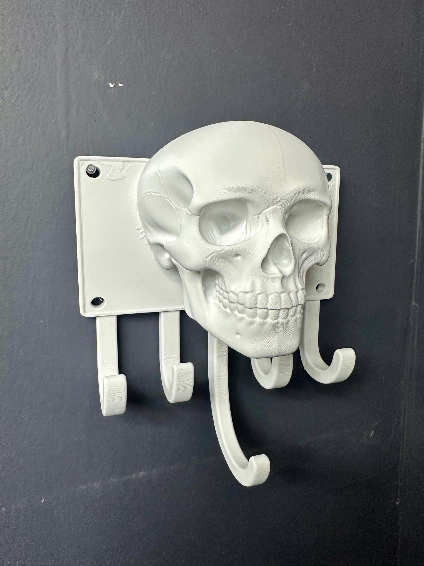 Goth Human Skull Coat Holder