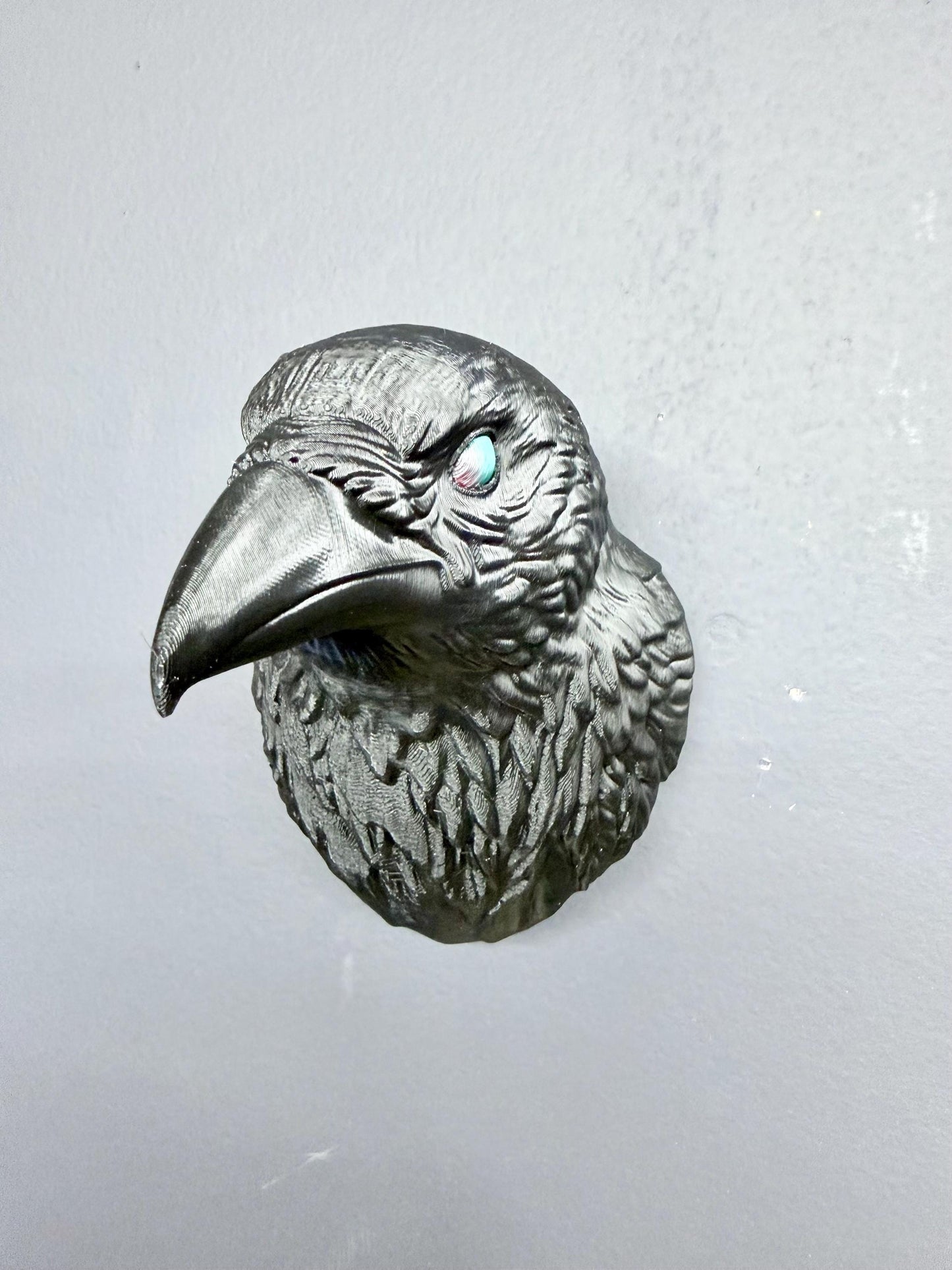 Gothic Crow Head Wall Decor