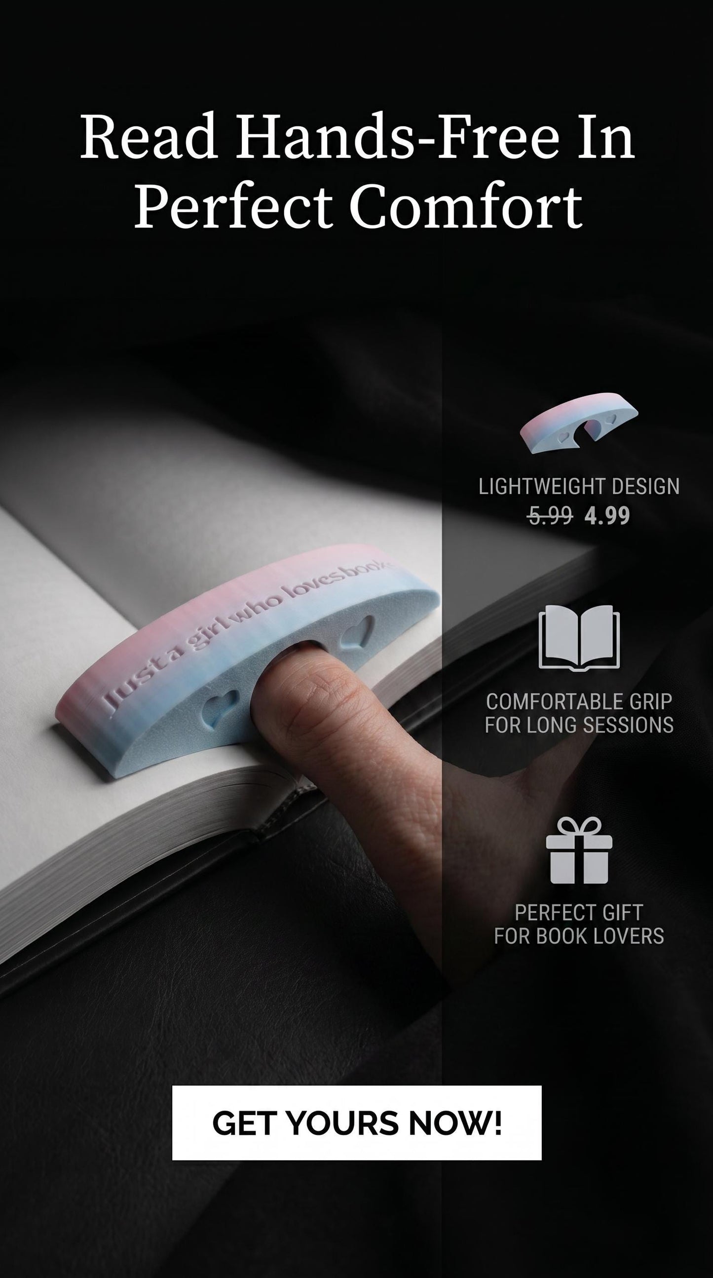 Just a Girl or Lady Who Loves Books – Page Holder