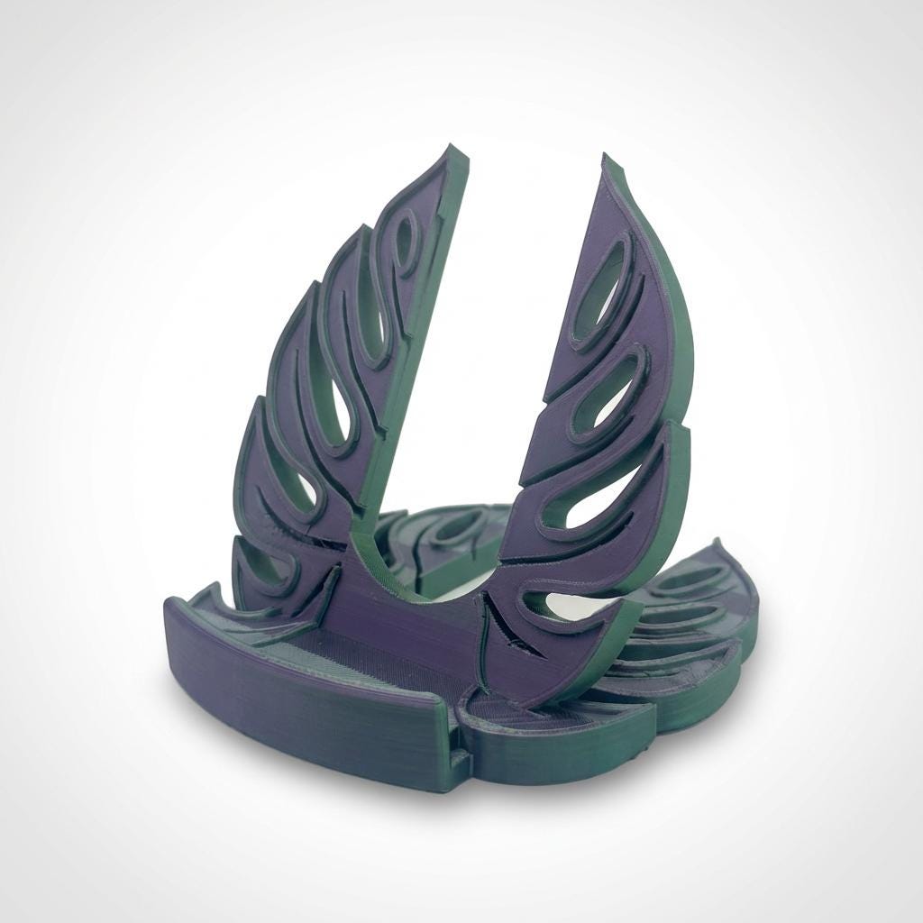 Monstera Phone Holder - 3d Printed