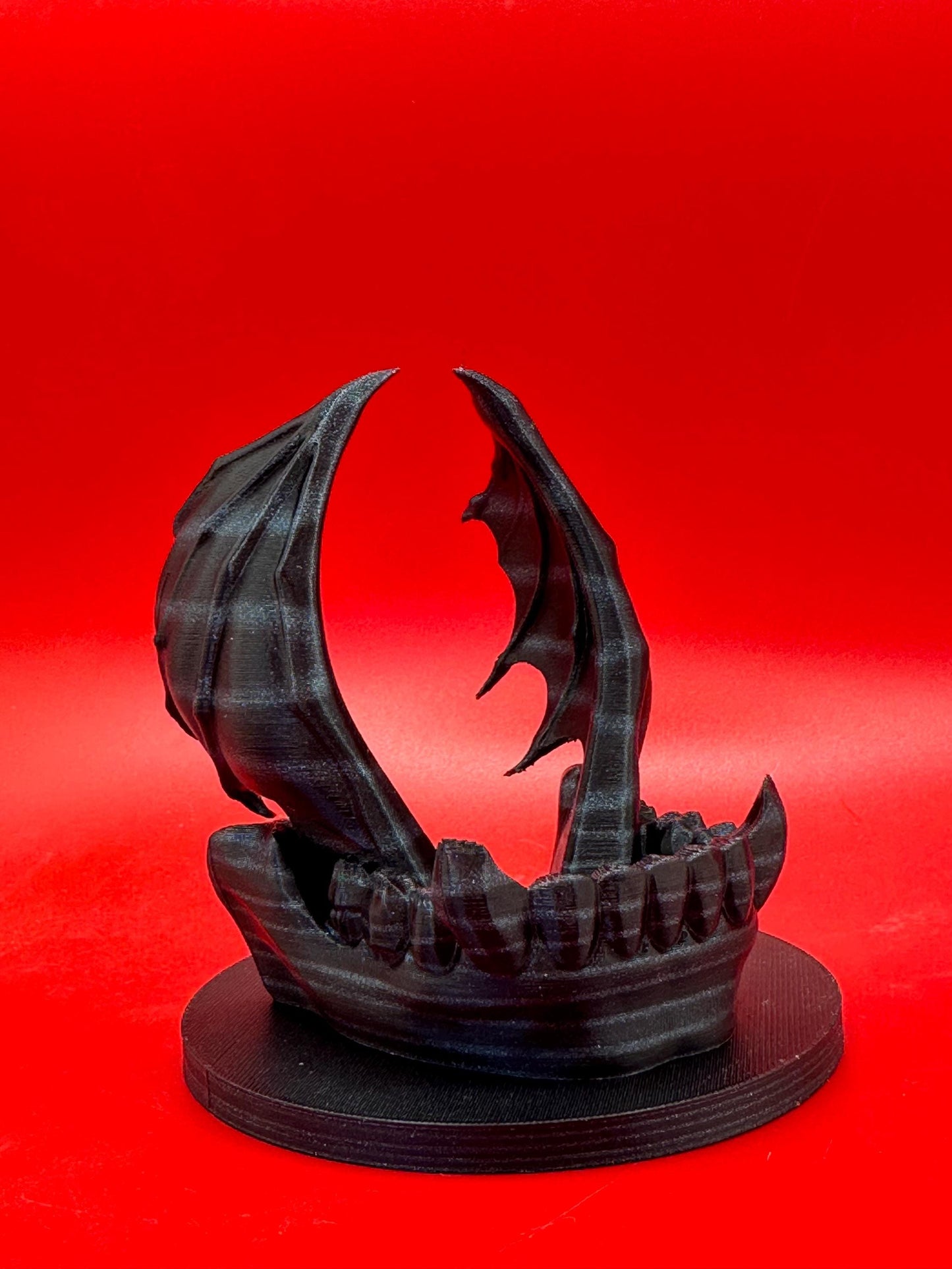 Gothic Phone Stand with Bat Wings | Universal Desk Holder | Works with All Phones & Cases