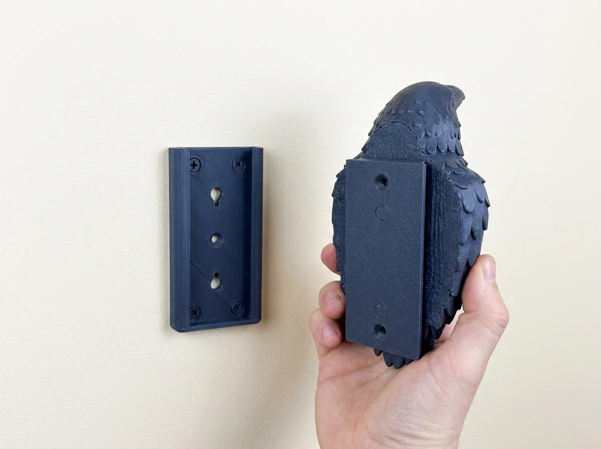 Gothic Raven Curtain Holder Set of 2 – Dark Fantasy Wall Decor