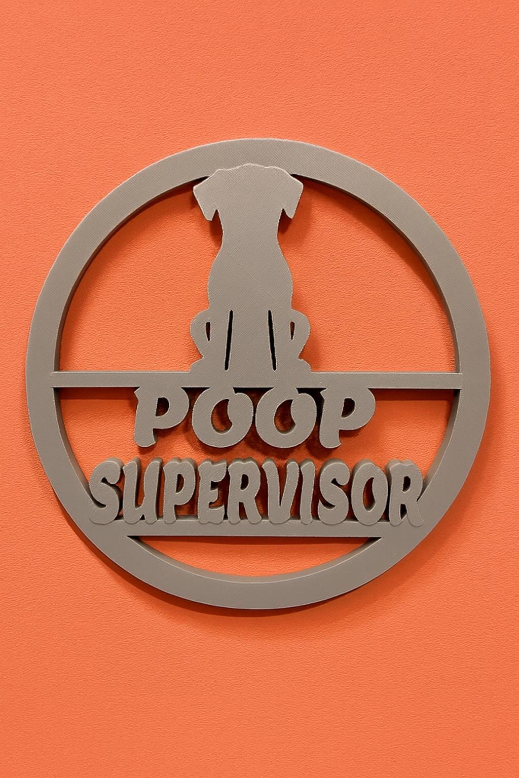 Wall Art - Bathroom Poop Supervisor