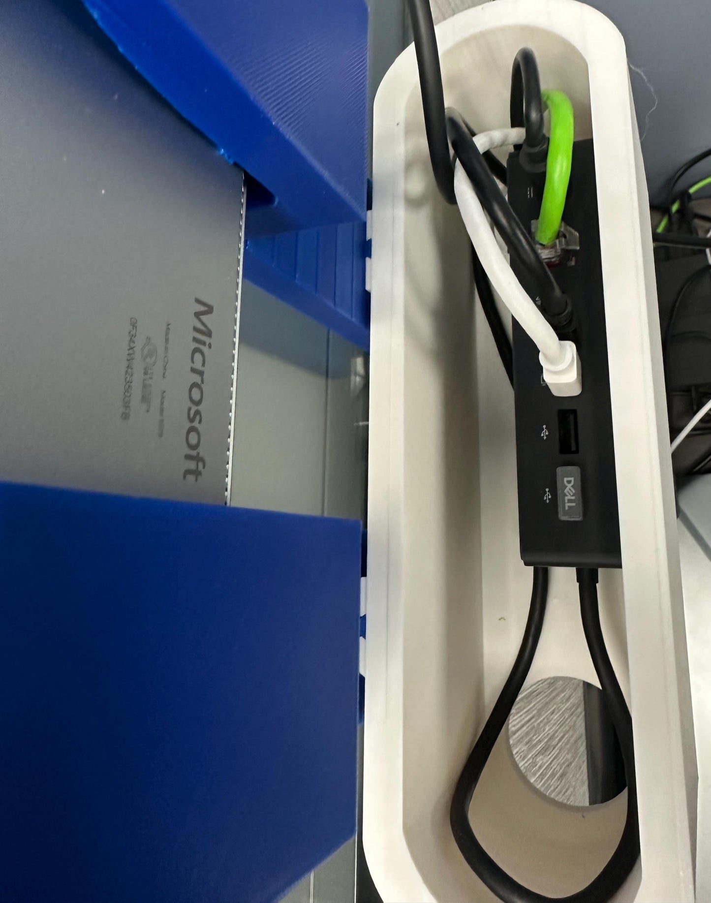 Cubicle Wall Docking Station for Surface & iPad – 3D Printed Desk Organizer | Space-Saving Office Accessory