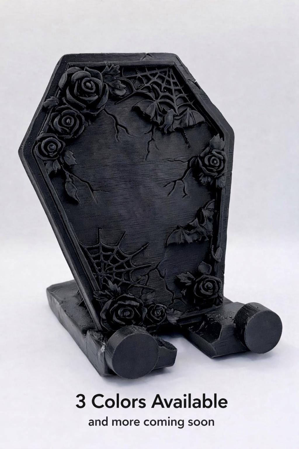 The Necrobloom Coffin Phone Stand