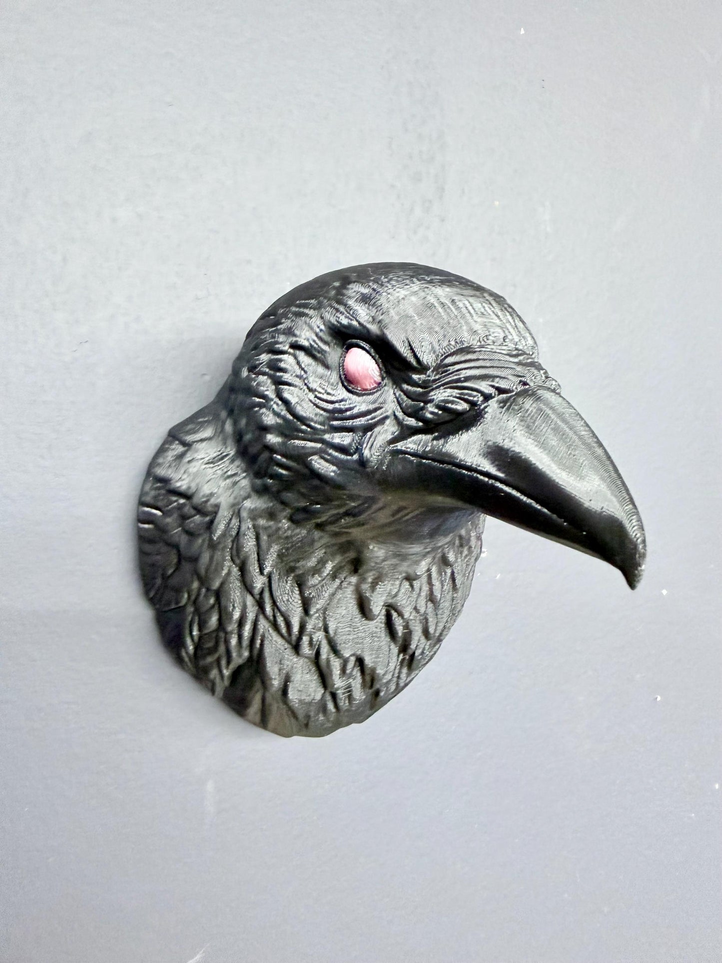 Gothic Crow Head Wall Decor
