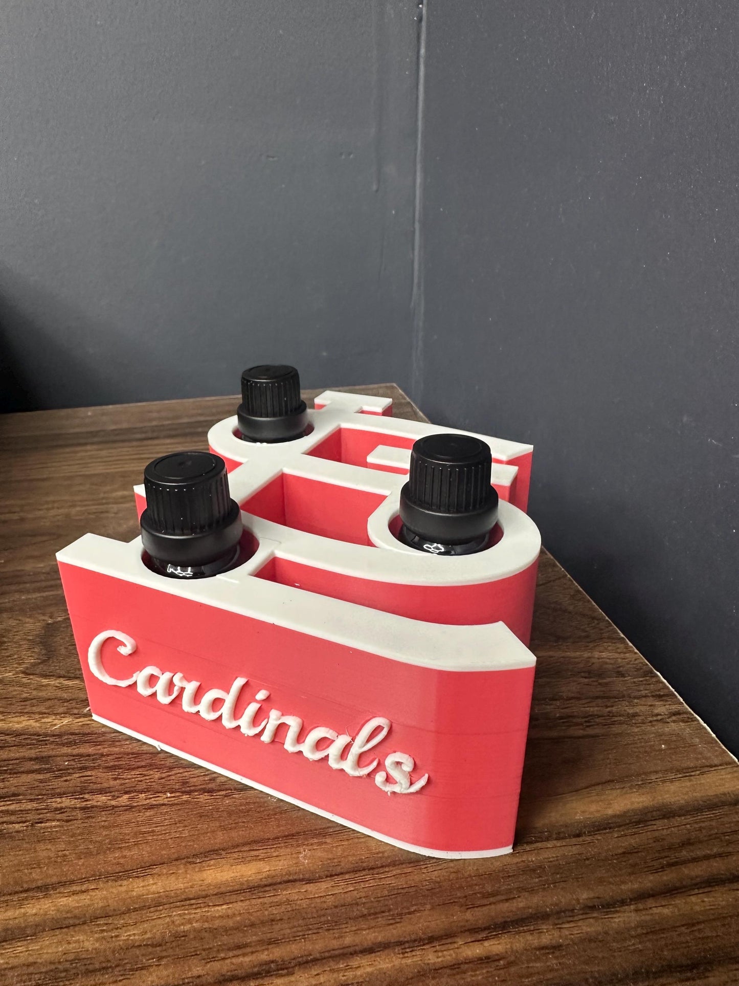 Essential Oil Holder – Cardinals Decor, 3D Printed Roller Organizer