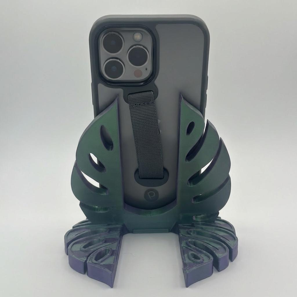 Monstera Phone Holder - 3d Printed
