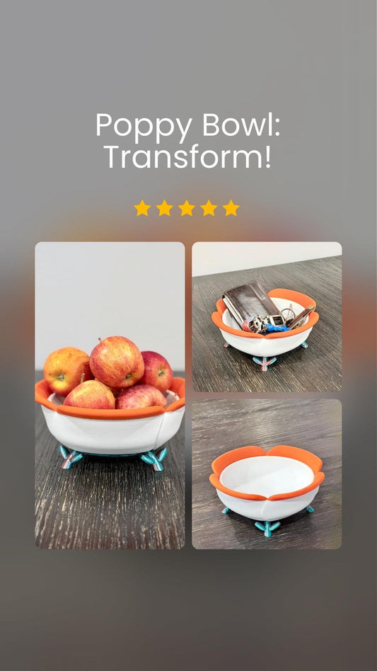 California Poppy Catch‑All Bowl
