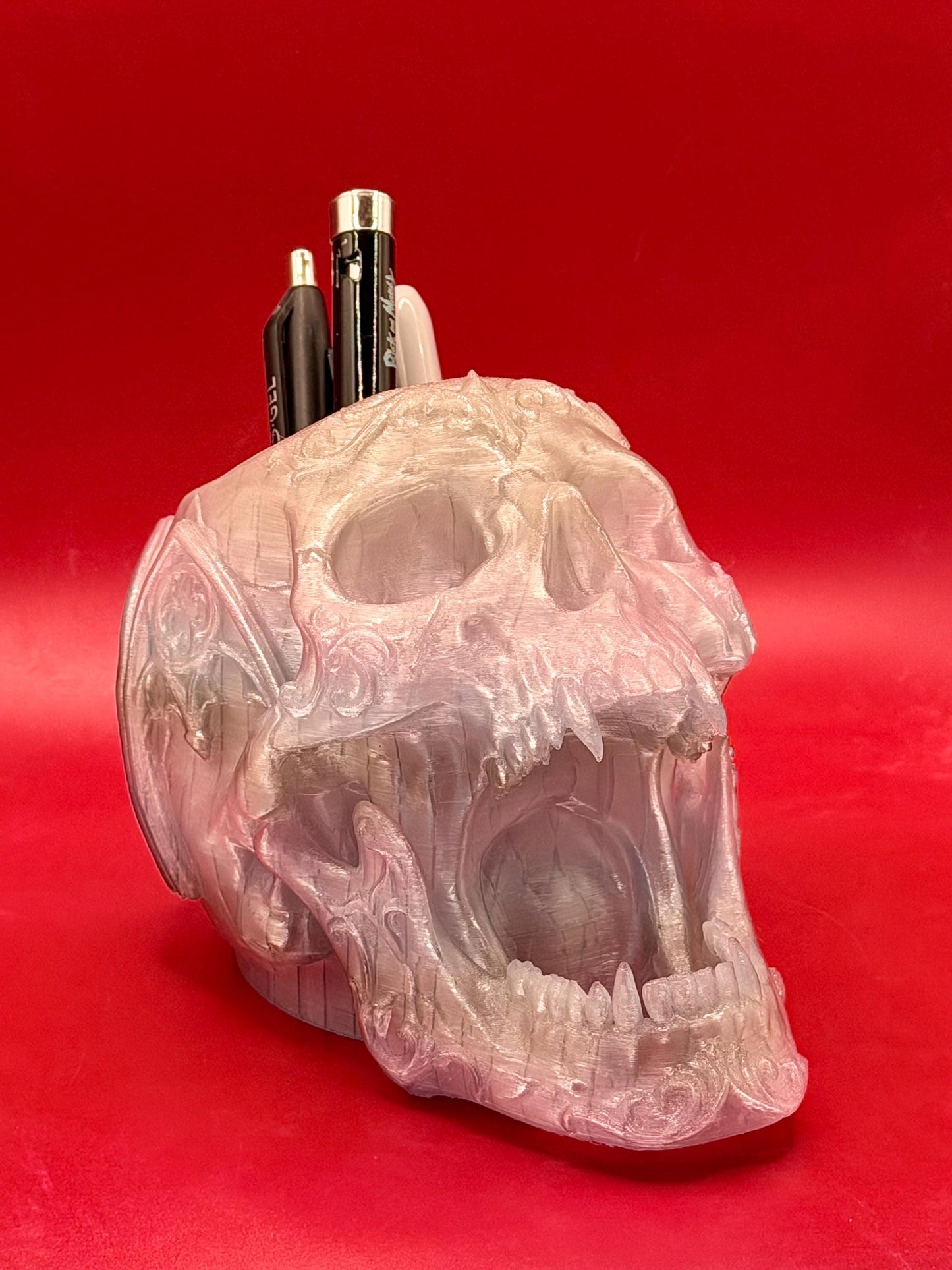 Gothic Skull Utensil Holder