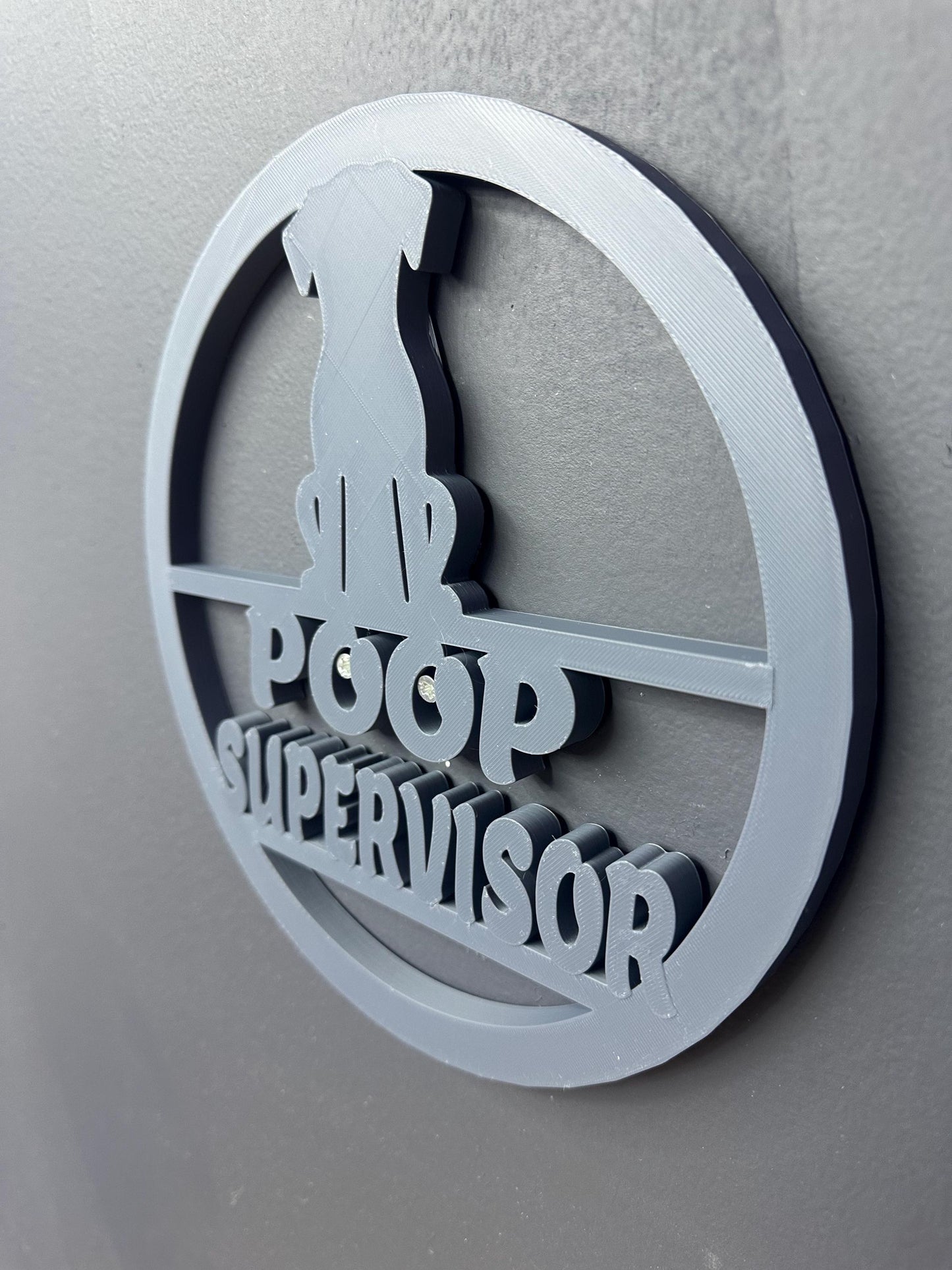 Wall Art - Bathroom Poop Supervisor