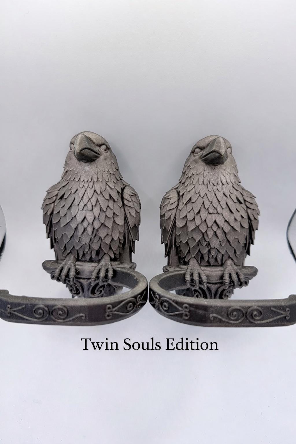 Gothic Raven Curtain Holder Set of 2 – Dark Fantasy Wall Decor