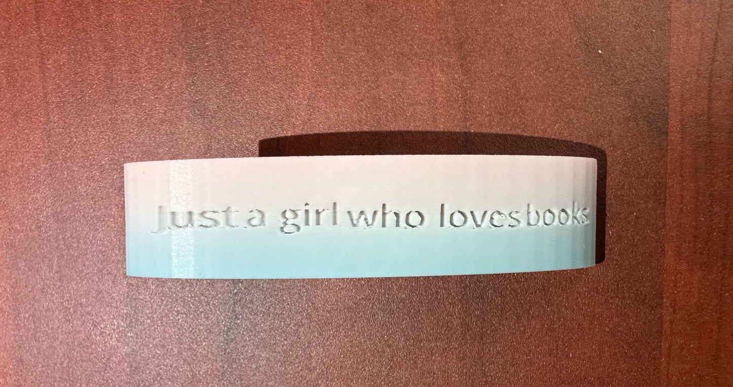 Just a Girl or Lady Who Loves Books – Page Holder