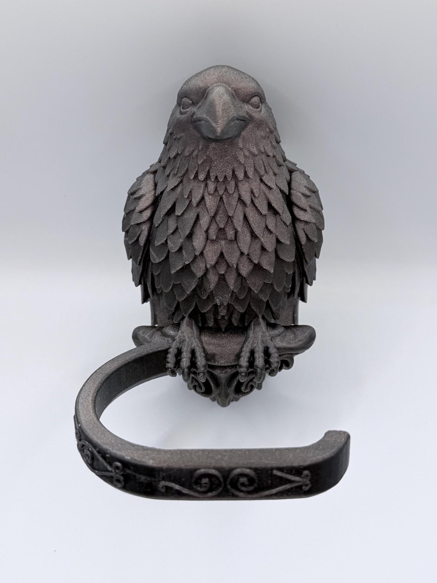 Gothic Raven Curtain Holder Set of 2 – Dark Fantasy Wall Decor
