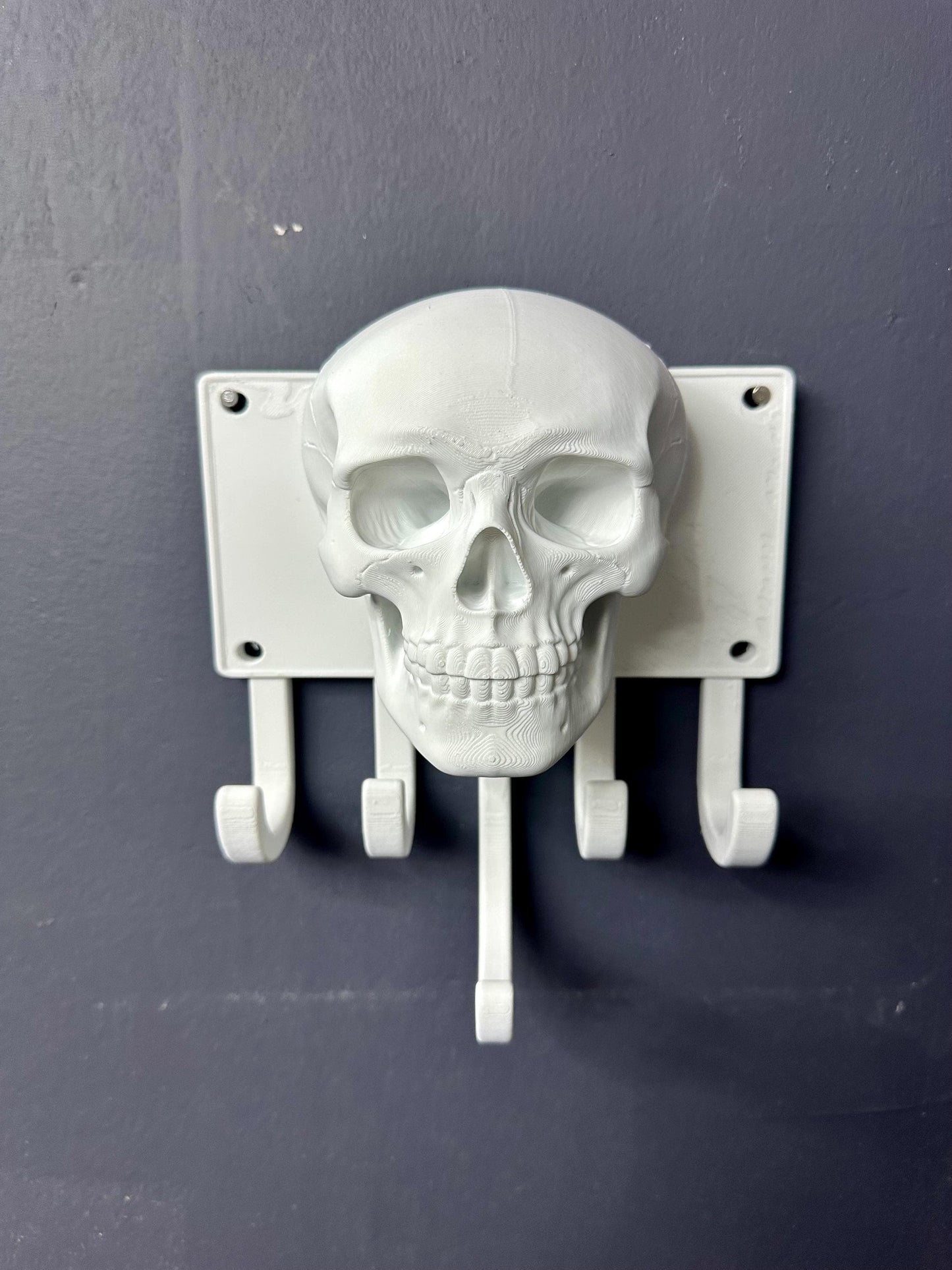 Goth Human Skull Coat Holder