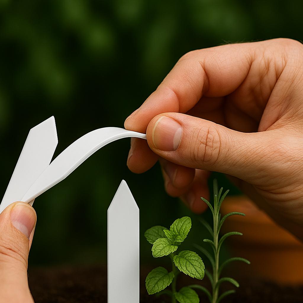 200 Blank Plant Tags – Waterproof Plastic Garden Labels