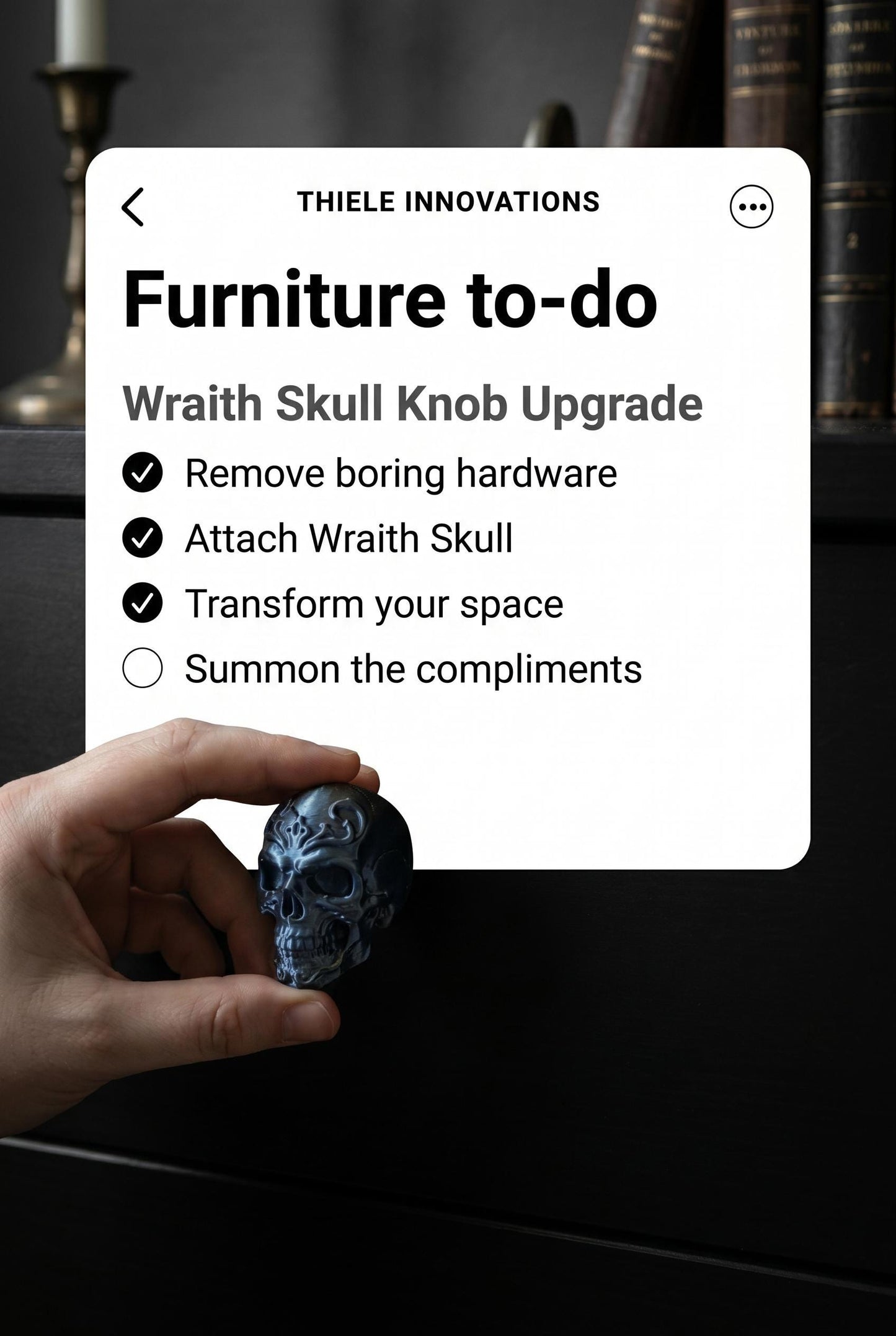 Wraith Skull Knob