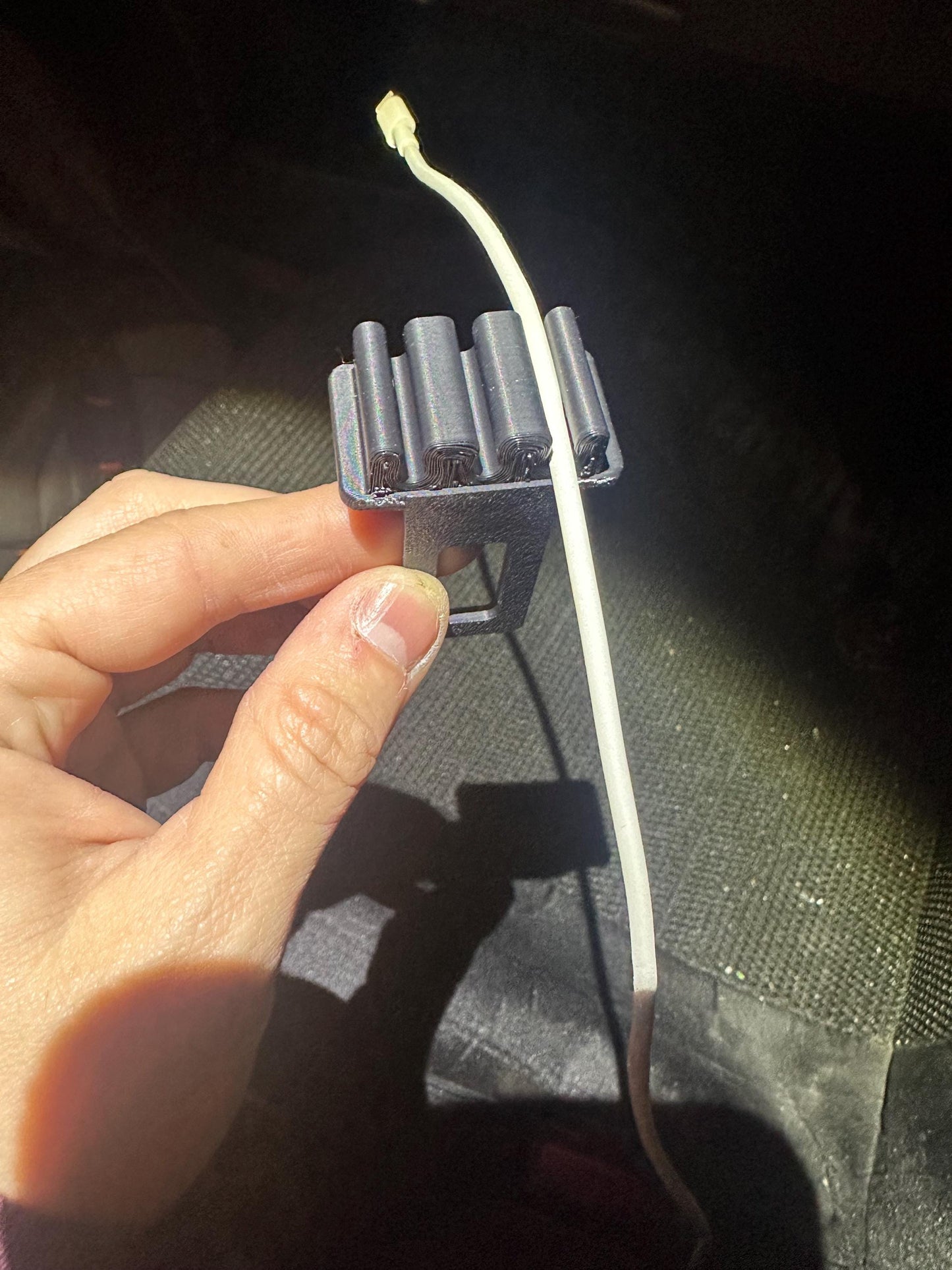 3D Printed Car Cable Holder – Seatbelt Clip, Universal Accessory