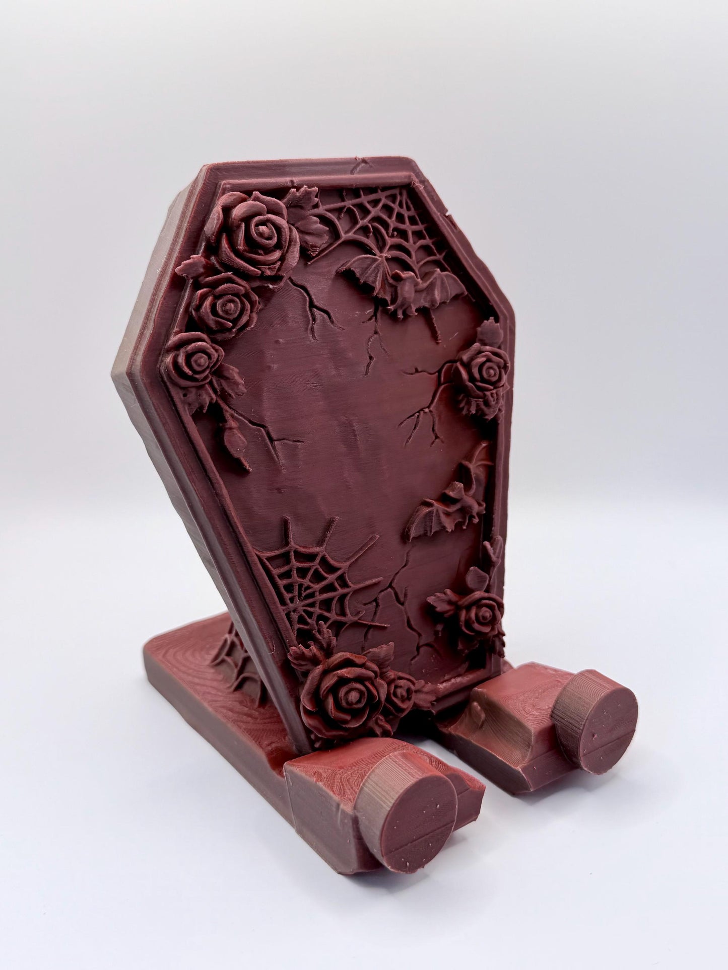 The Necrobloom Coffin Phone Stand