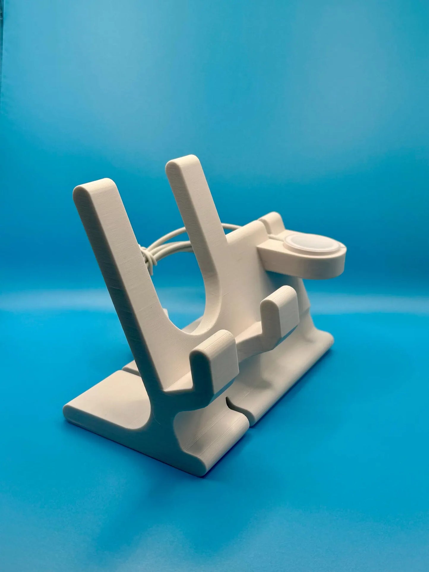 Loop Case Compatible Phone & Apple Watch Stand | 3D Printed Desk Dock