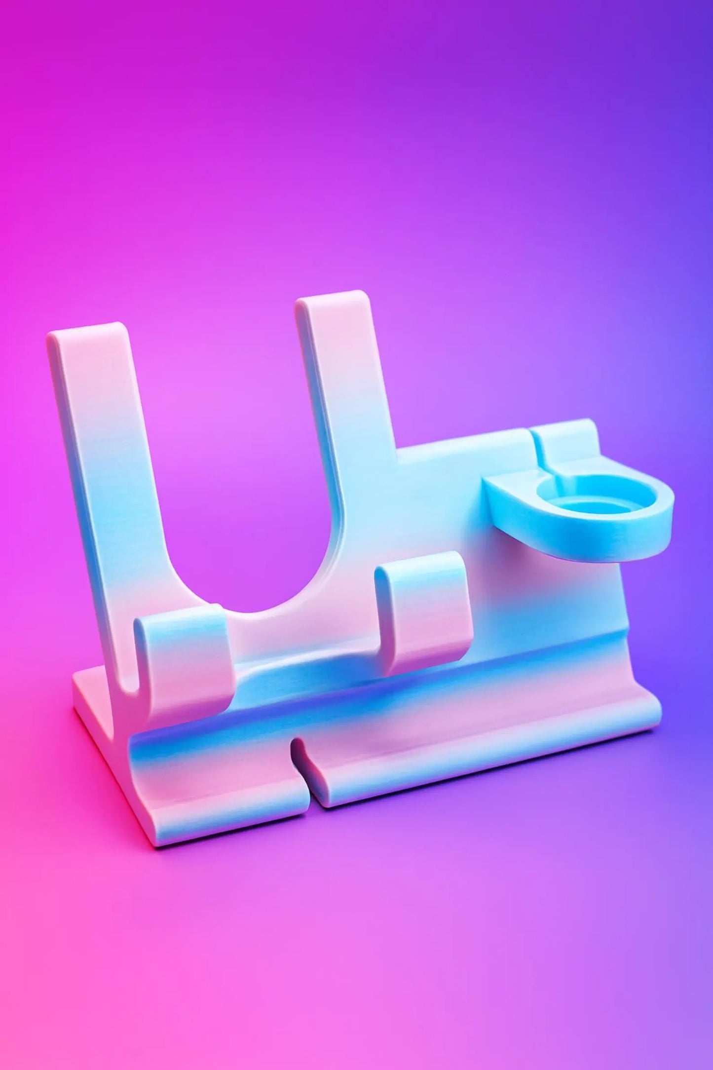 Loop Case Compatible Phone & Apple Watch Stand | 3D Printed Desk Dock