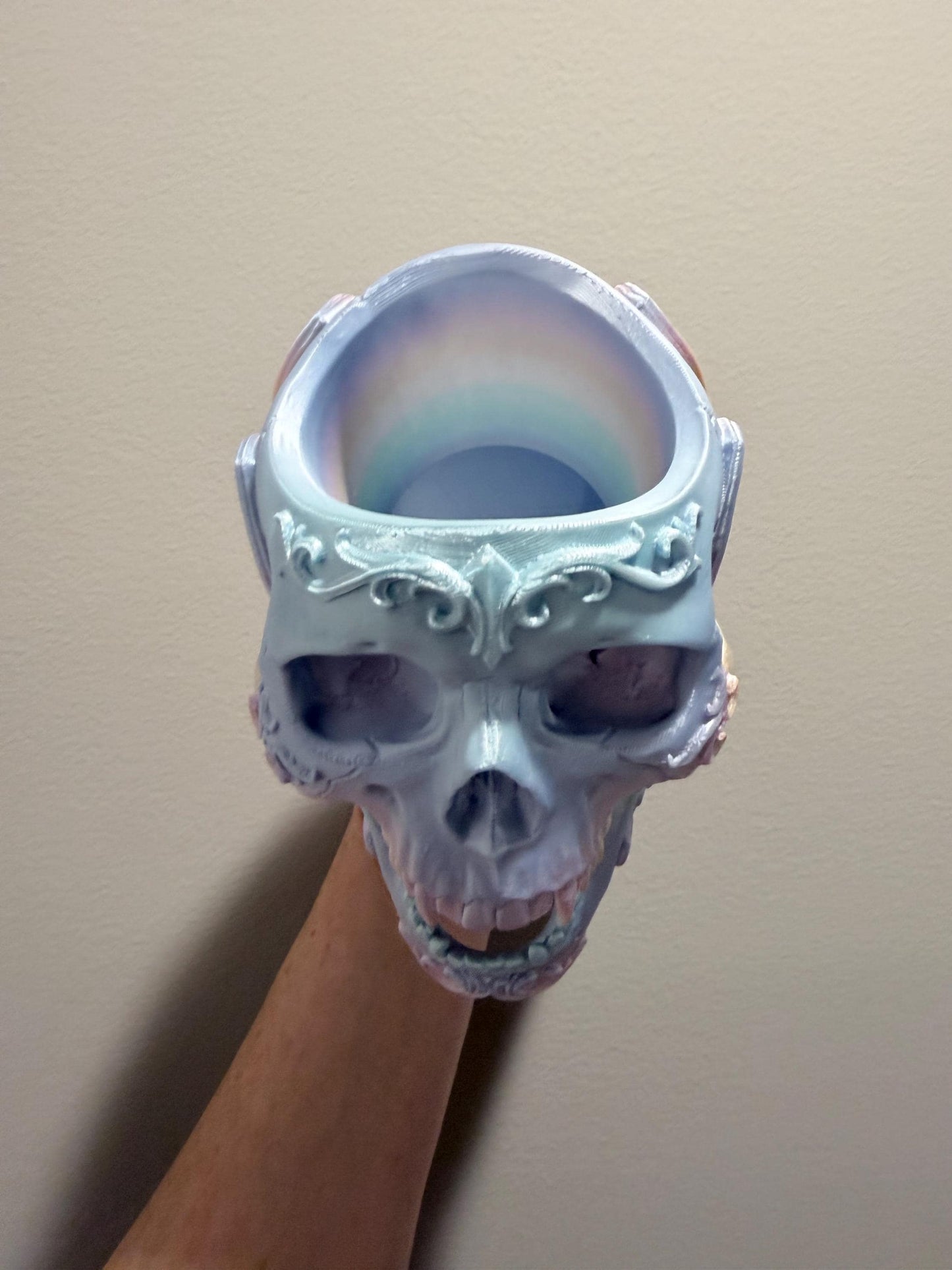 Gothic Skull Utensil Holder