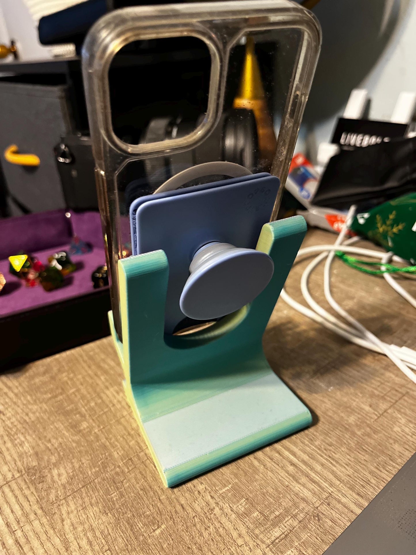 Cell Phone Stand - 3D Printed Loop Grip, Universal Phone Holder