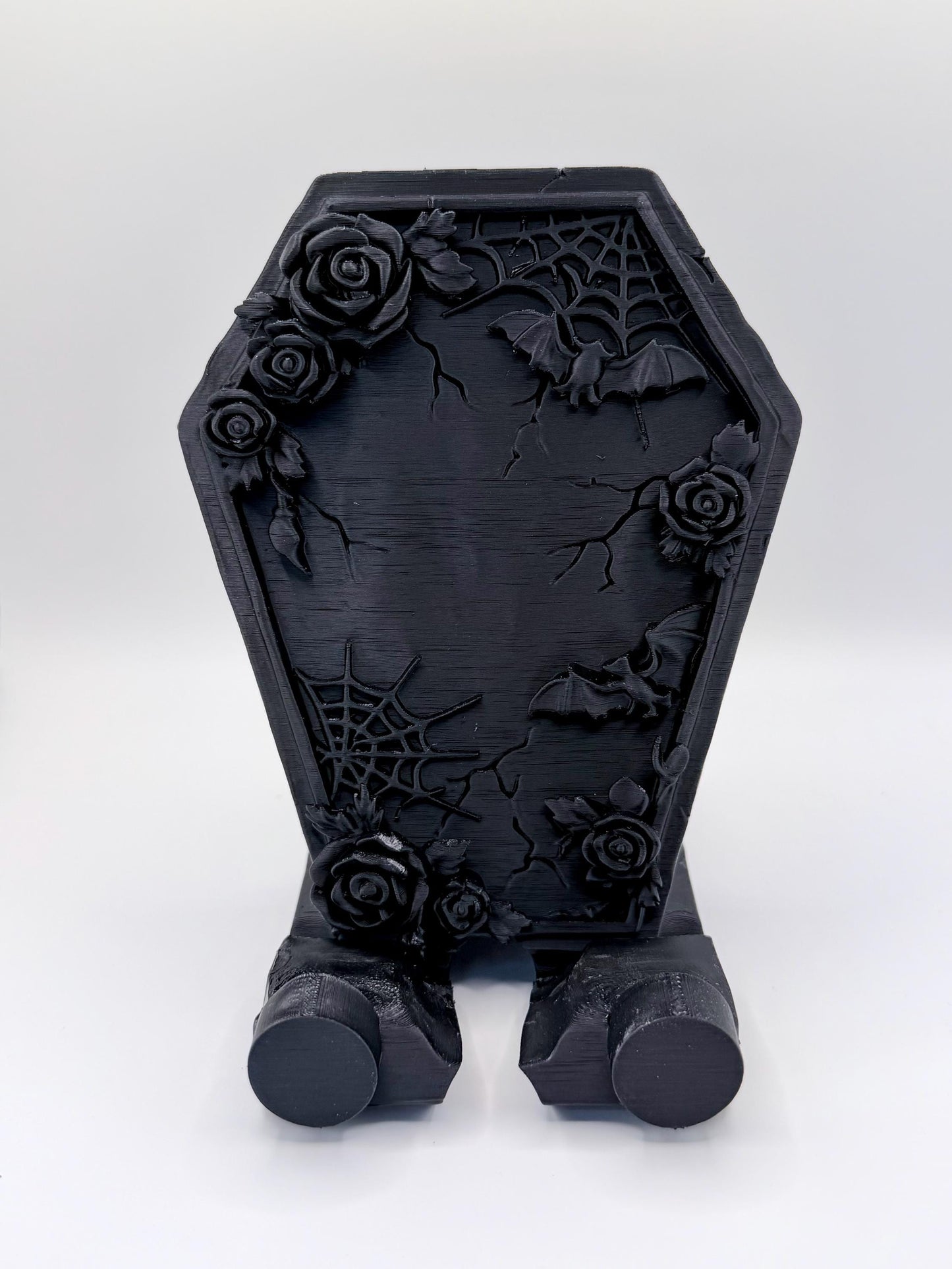 The Necrobloom Coffin Phone Stand
