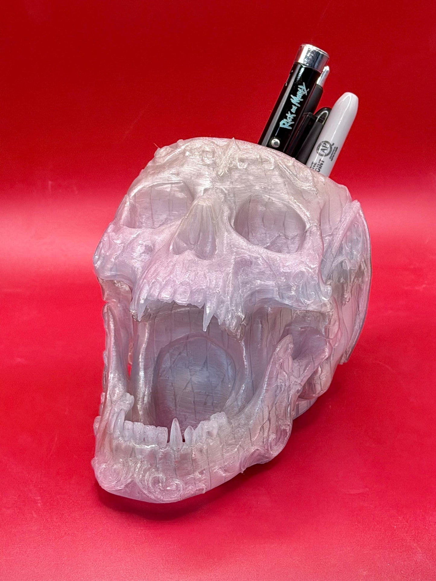 Gothic Skull Utensil Holder