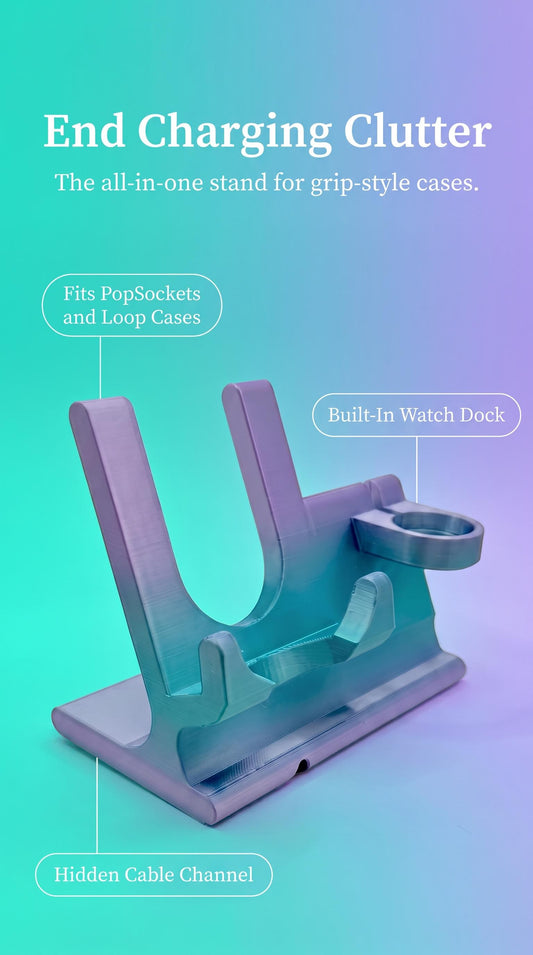 Phone and Apple Watch Holder for Grip Cases