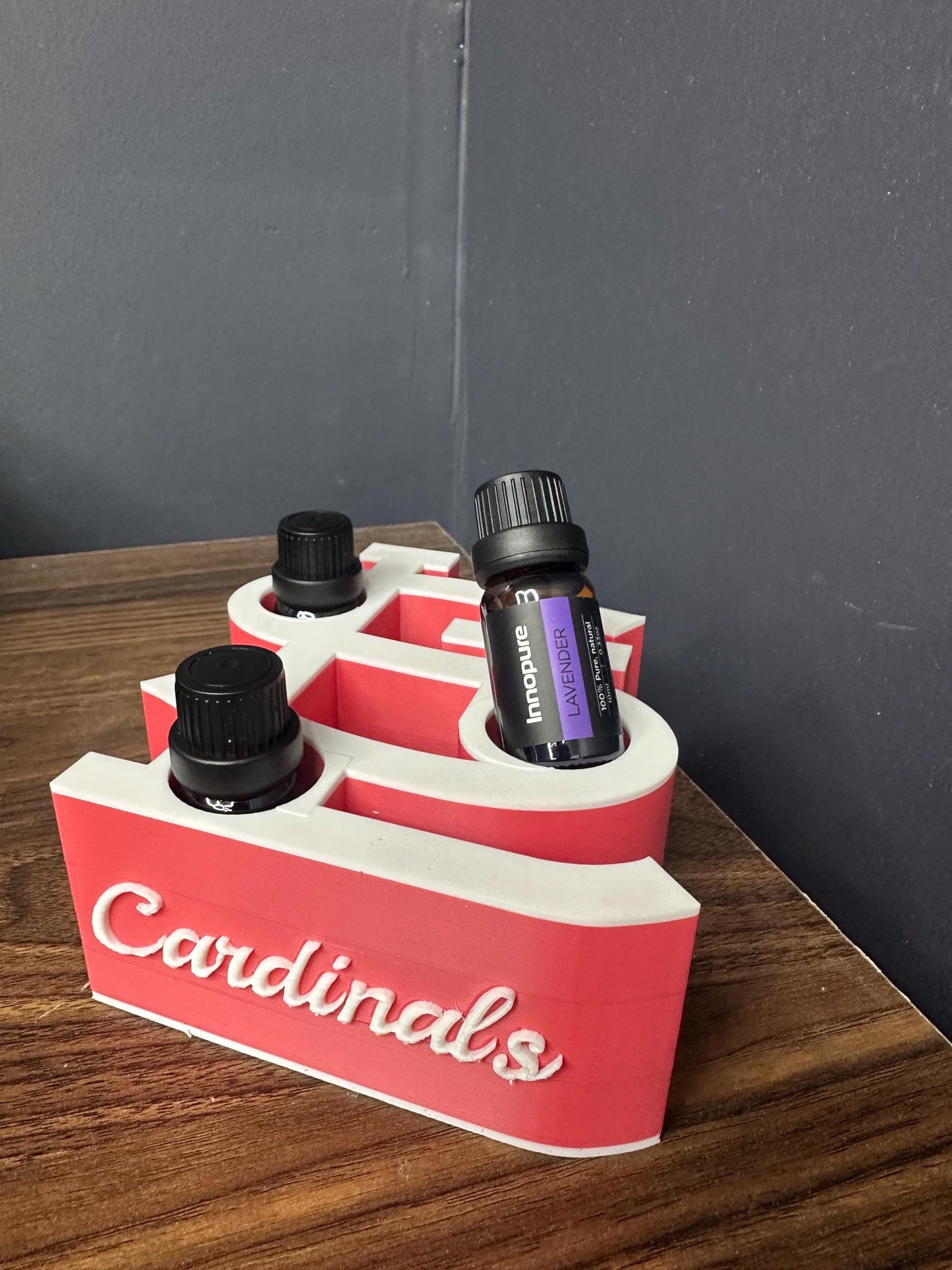 Essential Oil Holder – Cardinals Decor, 3D Printed Roller Organizer