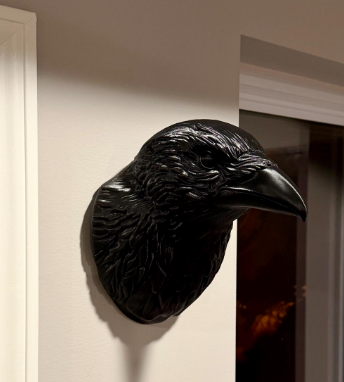 Mega Gothic Crow Head Wall Decor – Oversized Statement Piece