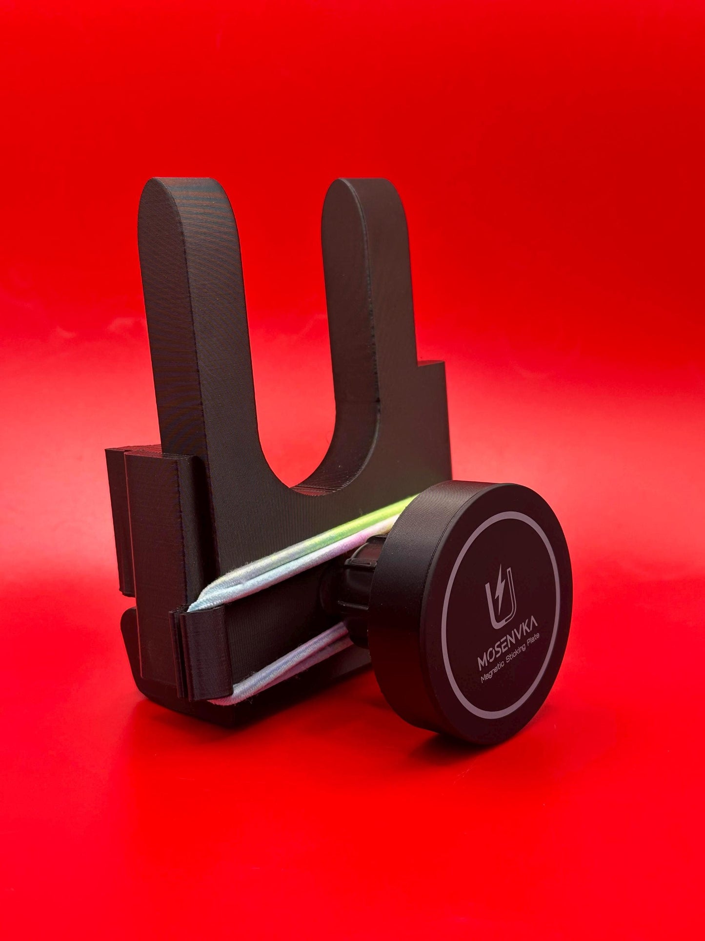 Car Phone Mount for Loop Style Cases Finger Loop Grip Compatible Holder Works with MagSafe Base