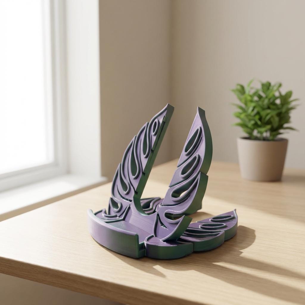 Monstera Phone Holder - 3d Printed