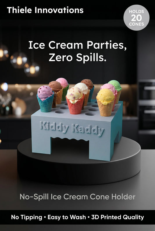 No-Spill Ice Cream Cone Holder