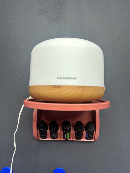 Mounted Diffuser Wall Stand with essential oil storage V2