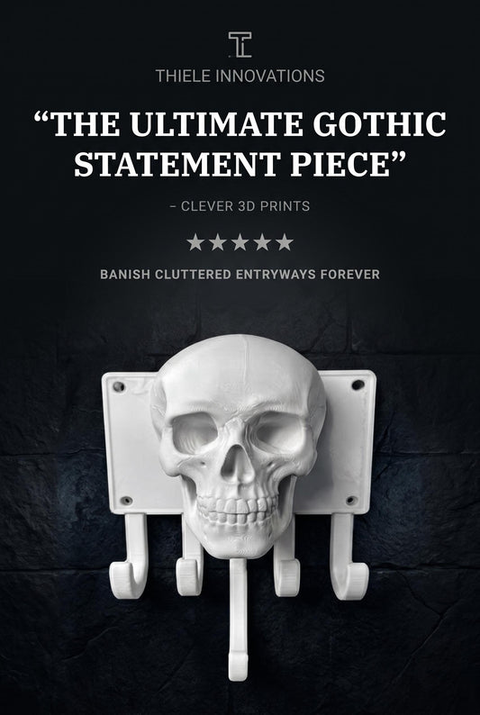 Goth Human Skull Coat Holder