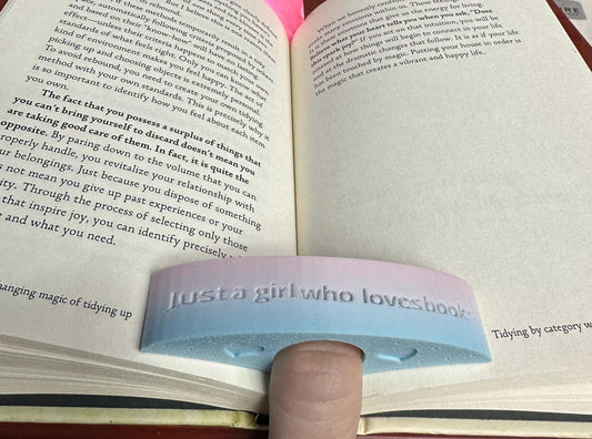 Just a Girl or Lady Who Loves Books – Page Holder