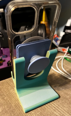 PopSocket & Loop Case Phone Stand | Wobble‑Free Grip Holder | 3D Printed Desk Stand